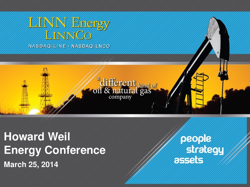 Howard Weil Energy Conference – Linc Energy Ltd. – slide 1