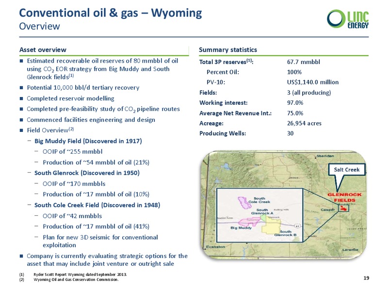Corporate Pesentation – Linc Energy Ltd. – slide 19