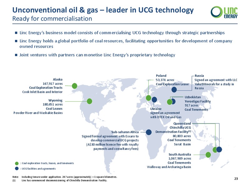 Corporate Pesentation – Linc Energy Ltd. – slide 23