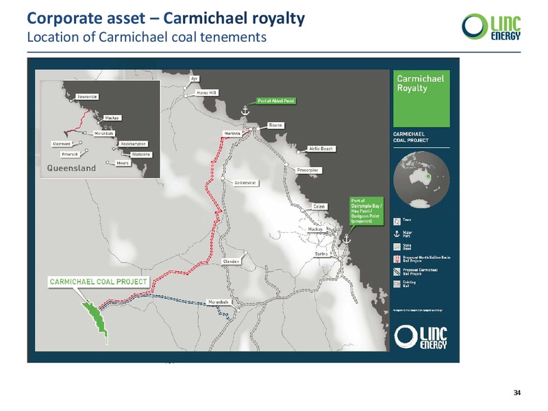 Corporate Presentation – Linc Energy Ltd. – slide 34