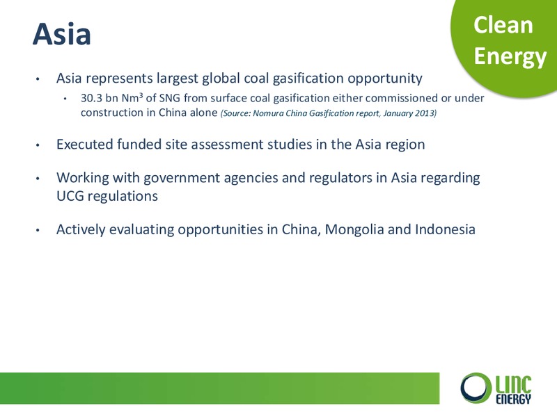 Corporate Presentation 2013 – Linc Energy Ltd. – slide 24