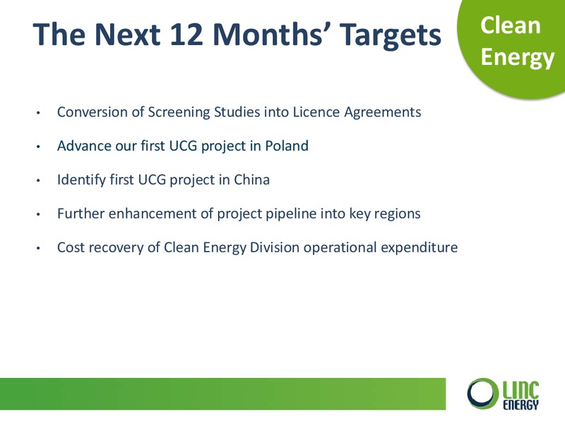 Corporate Presentation 2013 – Linc Energy Ltd. – slide 28