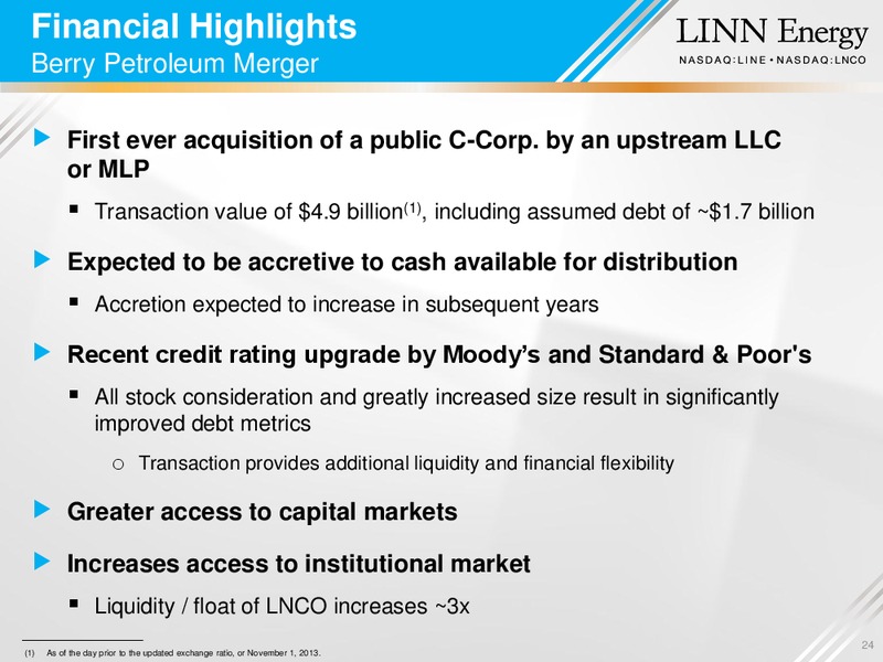 GOLDMAN SACHS & CO GLOBAL ENERGY CONFERENCE – Linn Energy, Llc – slide 23