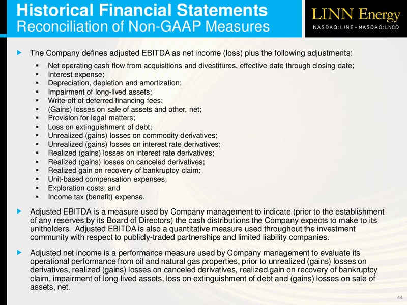LINNCO OVERVIEW – Linn Energy, Llc – slide 43