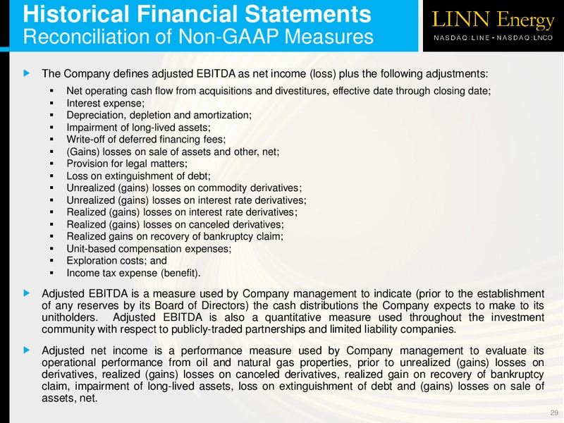 JP MORGAN GLOBAL HIGH YIELD & LEVERAGED FINANCE CONFERENCE – Linn Energy, Llc – slide 28