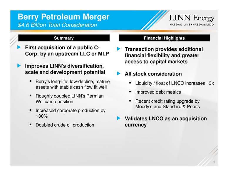 Raymond James Institutional Investors Conference – Linn Energy, Llc – slide 5