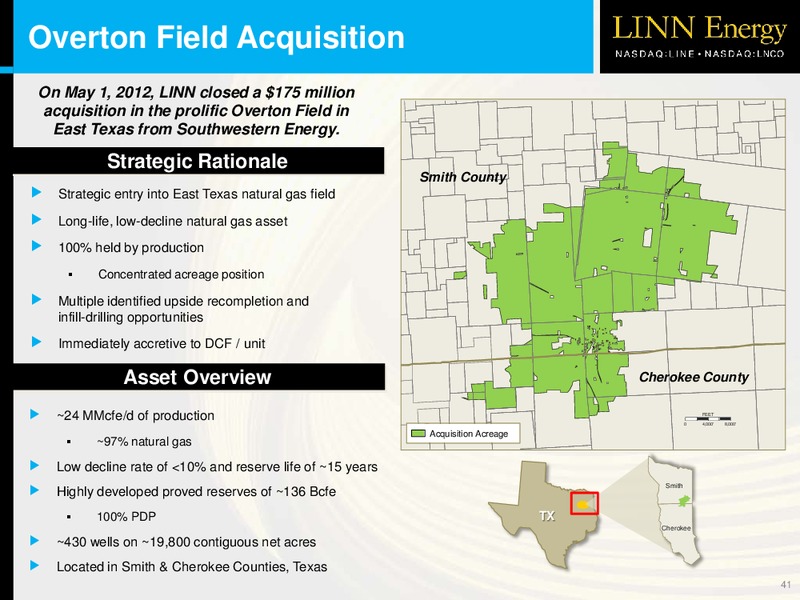LINNCO OVERVIEW – Linn Energy, Llc – slide 40
