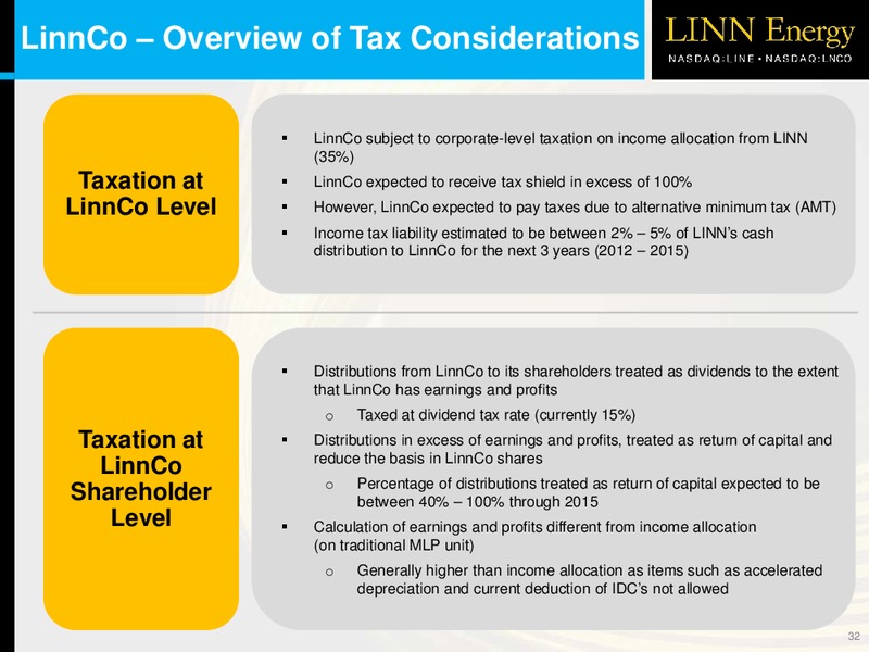OVERVIEW – Linn Energy, Llc – slide 31