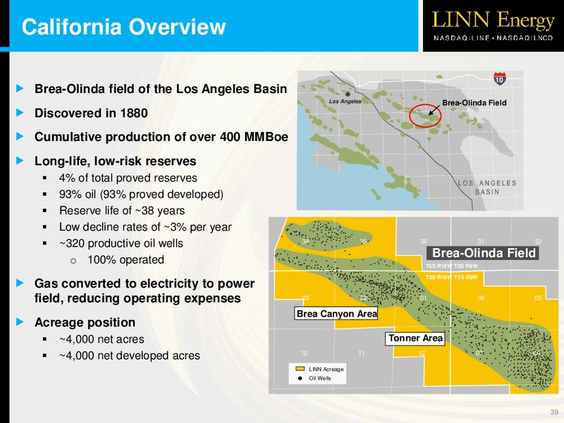 OVERVIEW – Linn Energy, Llc – slide 38