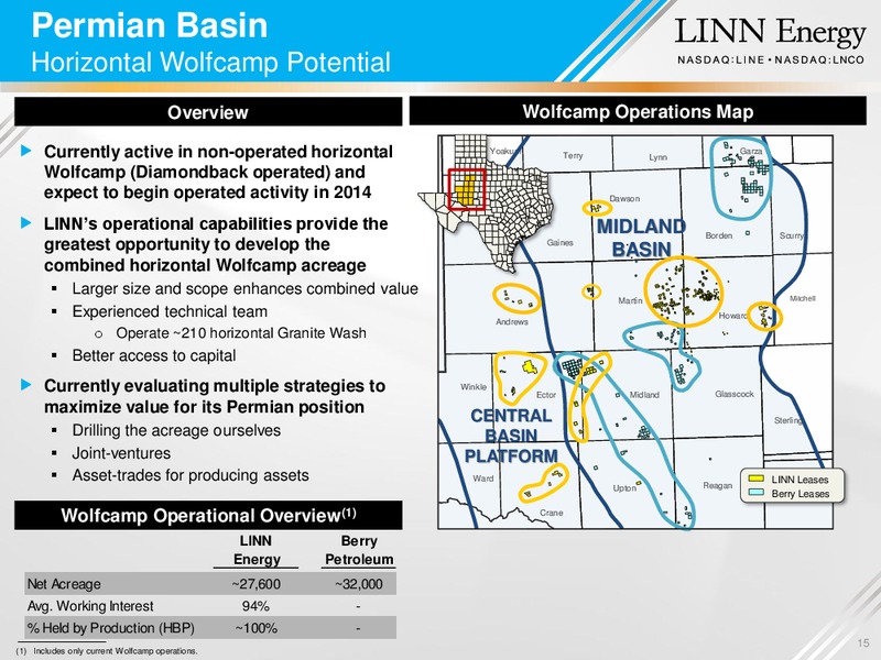 MERGER OVERVIEW – Linn Energy, Llc – slide 14