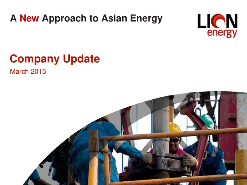 COMPANY UPDATE – Lion Energy Ltd. – slide 1