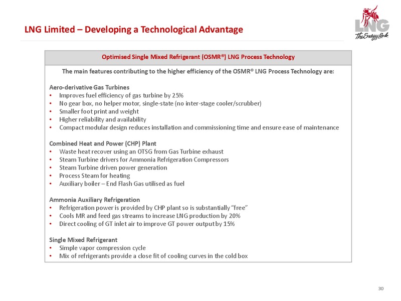 SHAREHOLDER PRESENTATION – LNG Limited – slide 28