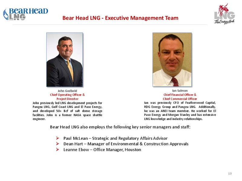 Company Overview – LNG Limited – slide 13