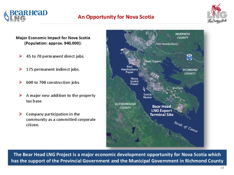 Company Overview – LNG Limited – slide 18