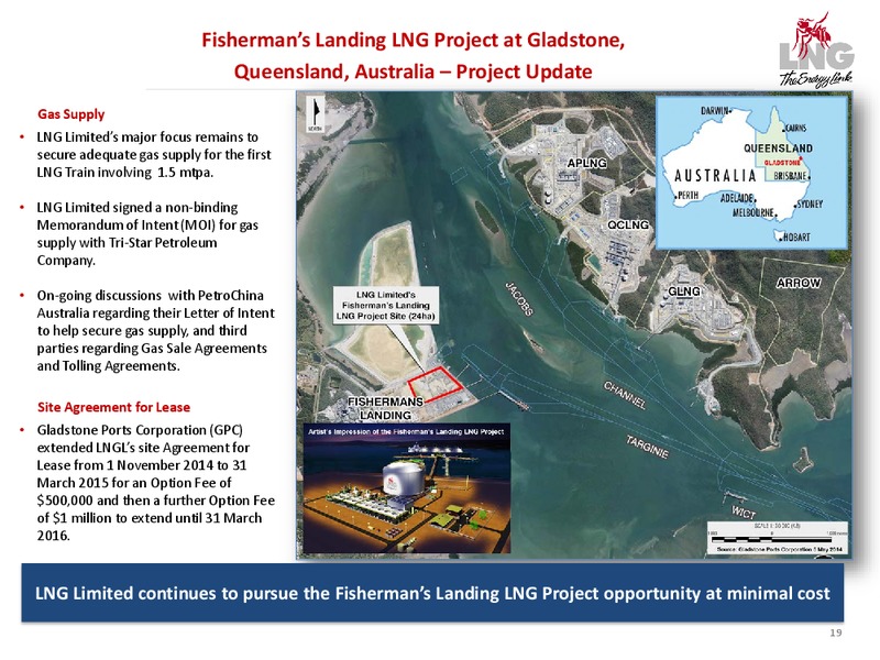 Company Overview – LNG Limited – slide 19