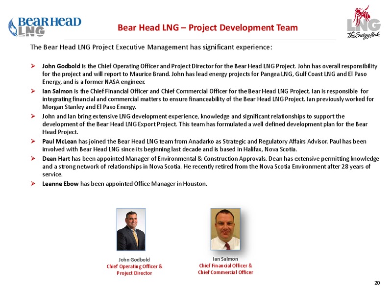 Investor Presentation – LNG Limited – slide 20