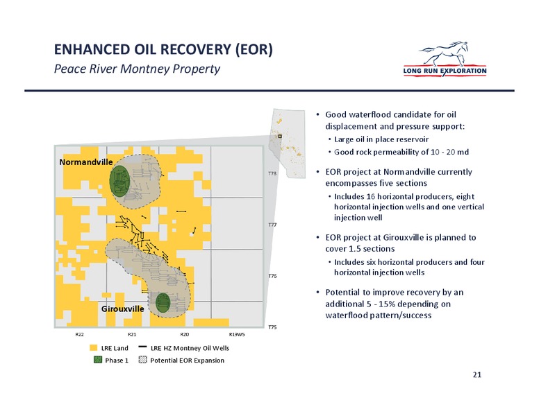 MARCH 2015 INVESTOR PRESENTATION – Long Run Exploration Ltd. – slide 21