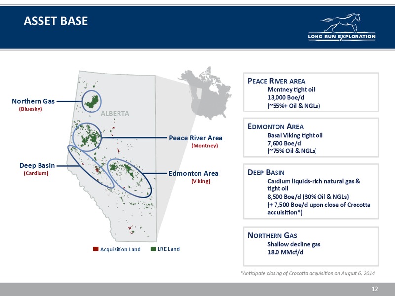 INVESTOR UPDATE – Long Run Exploration Ltd. – slide 12