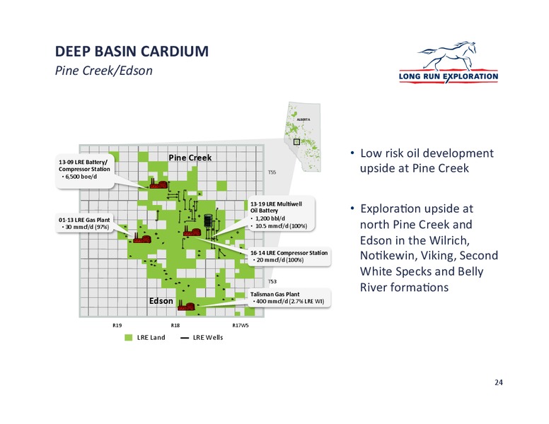 INVESTOR UPDATE – Long Run Exploration Ltd. – slide 24