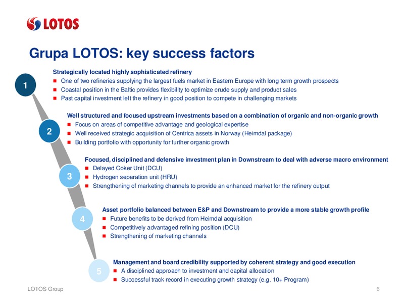 Proposed Rights Issue – Lotos Group – slide 5