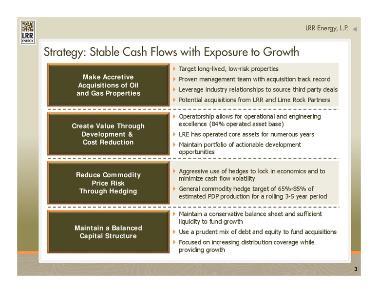 IPAA 2014 OGIS New York – LRR Energy LP – slide 3