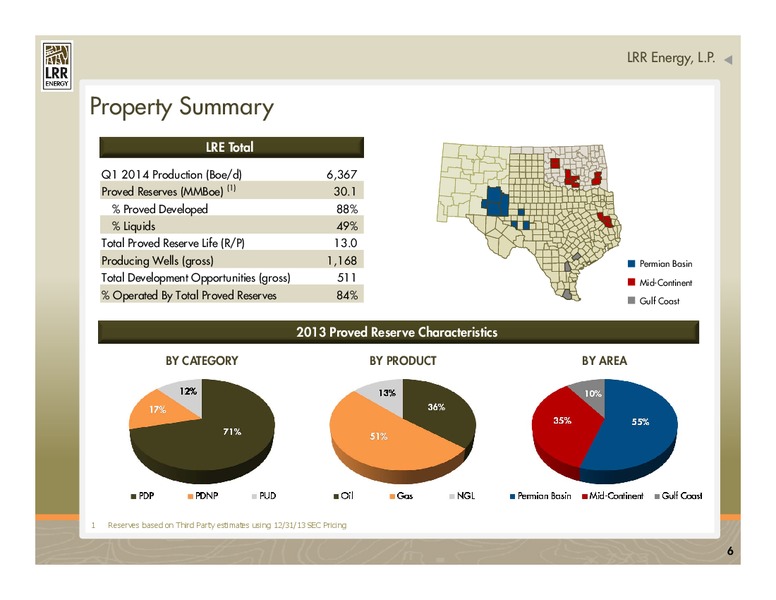 MLP Investor Conference – LRR Energy LP – slide 6