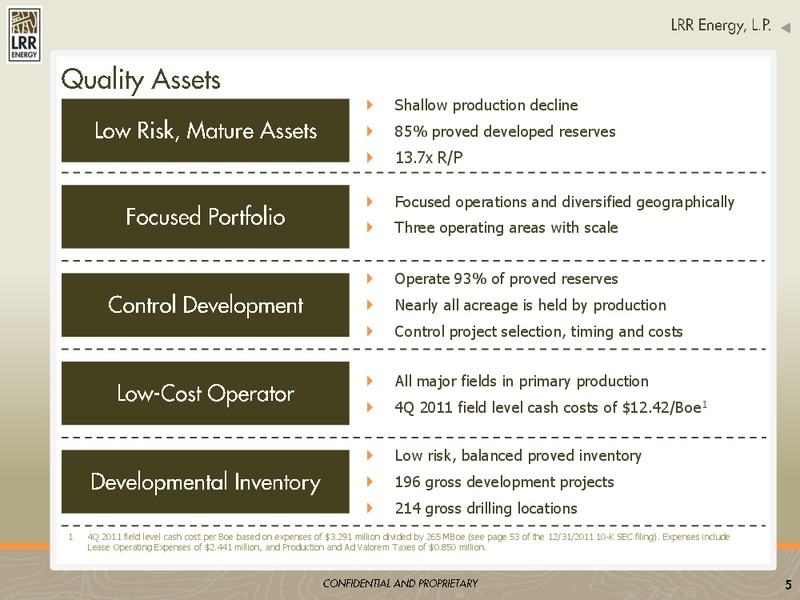 IPAA OGIS NEW YORK – LRR Energy LP – slide 5