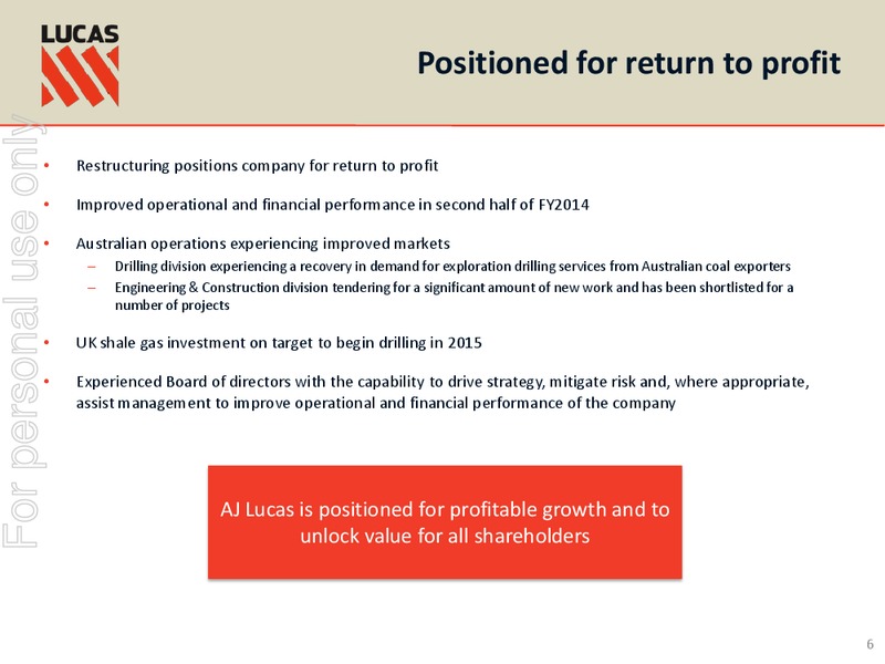 Annual General Meeting – Lucas Energy, Inc. – slide 6