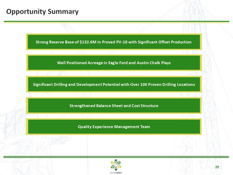 Howard Weil Energy Conference – Lucas Energy, Inc. – slide 19