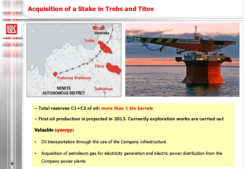 2011 FINANCIAL RESULTS – LUKOIL – slide 9