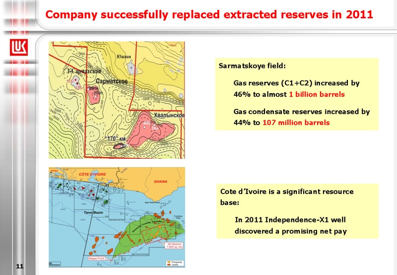 2011 FINANCIAL RESULTS – LUKOIL – slide 11