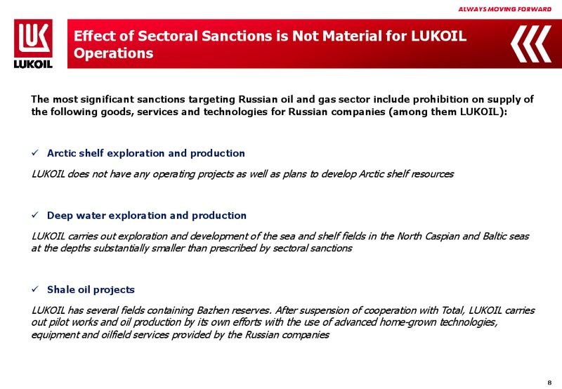 2014 FINANCIAL RESULTS – LUKOIL – slide 7