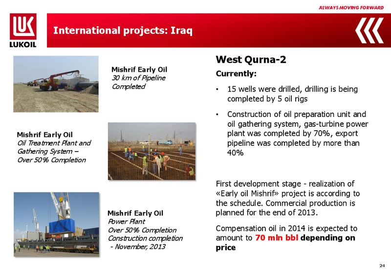 Q1 2013 FINANCIAL RESULTS – LUKOIL – slide 23