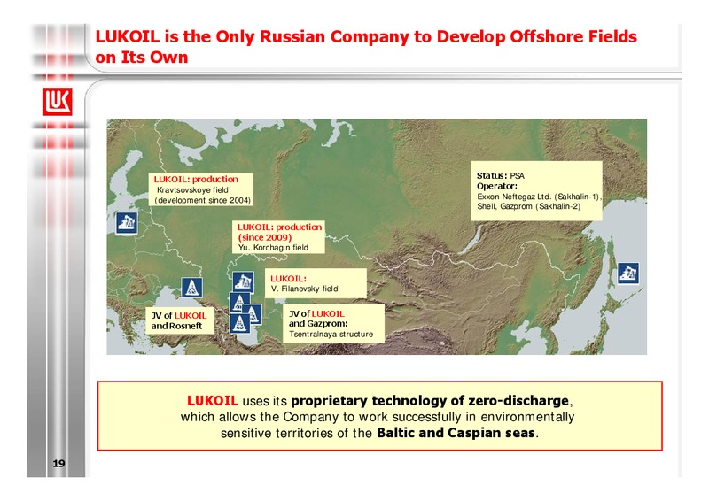 1Q 2009 RESULTS – LUKOIL – slide 19