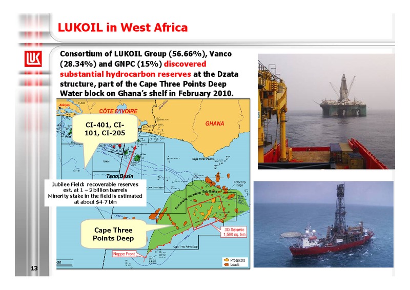 1Q 2010 RESULTS – LUKOIL – slide 13