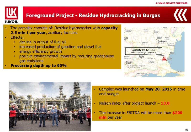1Q 2015 Financial Results – LUKOIL – slide 30