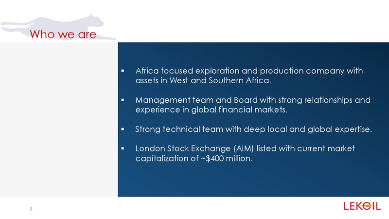 INVESTOR PRESENTATION – LUKOIL – slide 2