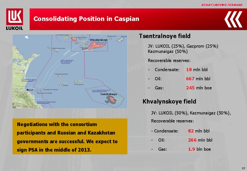 9M 2012 FINANCIAL RESULTS – LUKOIL – slide 26