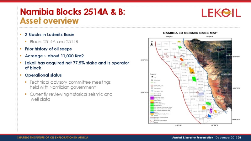 December 2015 Investor Presentation – Lekoil – slide 38