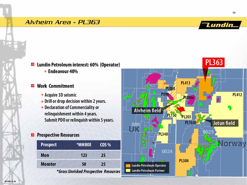 INVESTOR PRESENTATION – Lundin Petroleum – slide 16