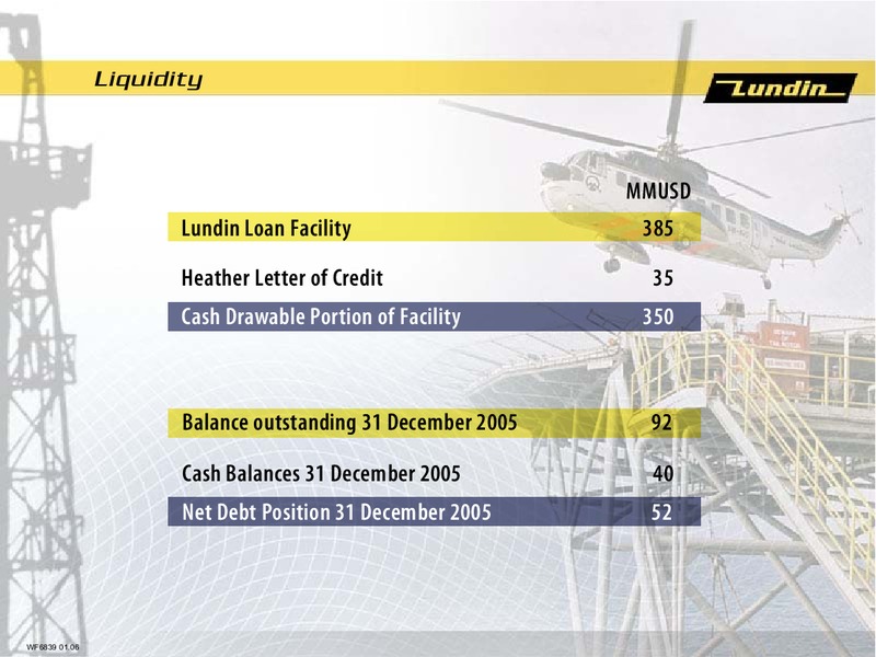 2006 Financial Forecasts – Lundin Petroleum – slide 9
