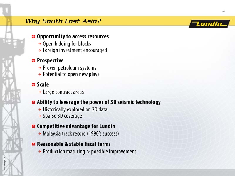 CAPITAL MARKET DAY 2012 – Lundin Petroleum – slide 91