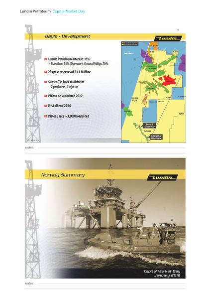 JANUARY 2012 CAPITAL MARKET DAY – Lundin Petroleum – slide 43
