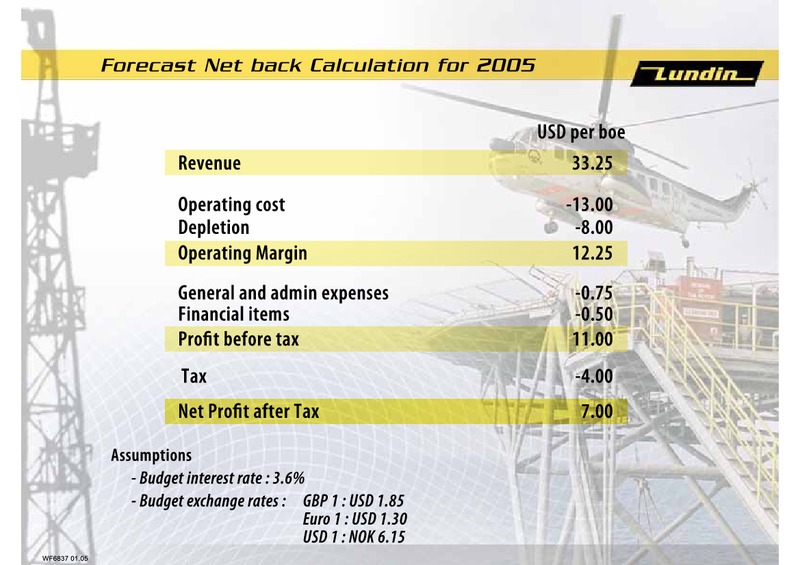 CAPITAL MARKET PRESENTATION   FINANCIAL – Lundin Petroleum – slide 3