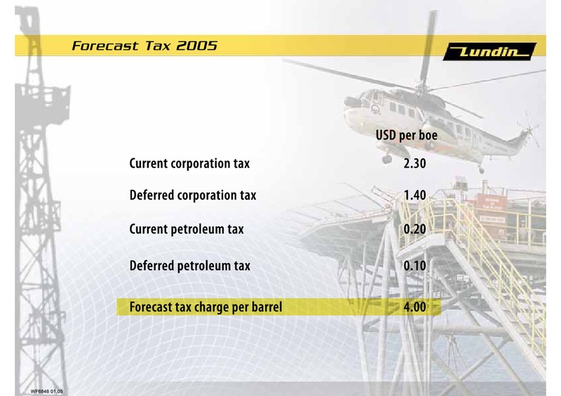 CAPITAL MARKET PRESENTATION   FINANCIAL – Lundin Petroleum – slide 4