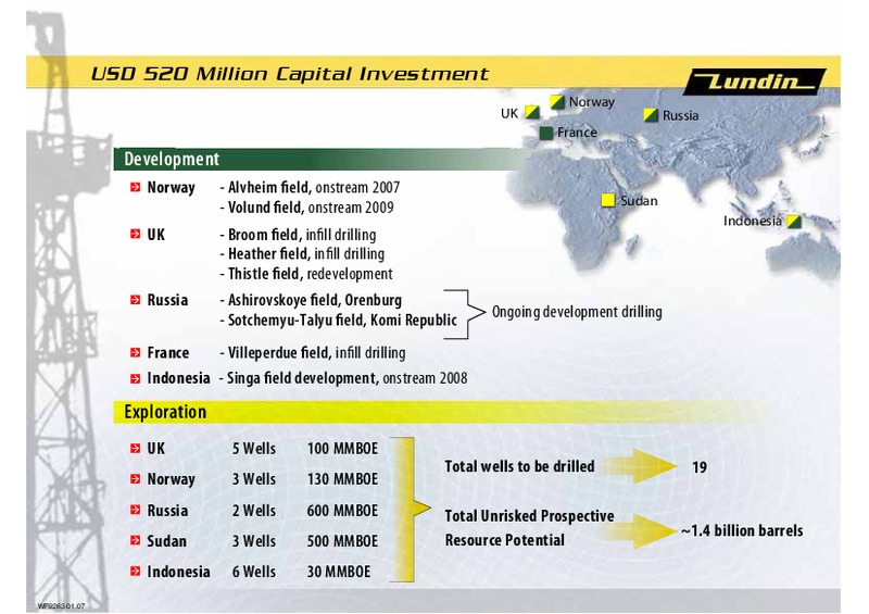 CAPITAL MARKET DAY INTRODUCTION – Lundin Petroleum – slide 6