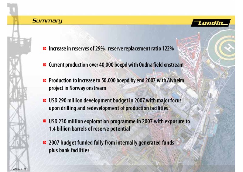 CAPITAL MARKET DAY INTRODUCTION – Lundin Petroleum – slide 9