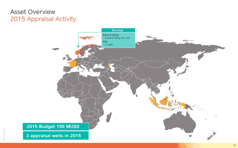 Financial Presentation Year End 2014 – Lundin Petroleum – slide 21