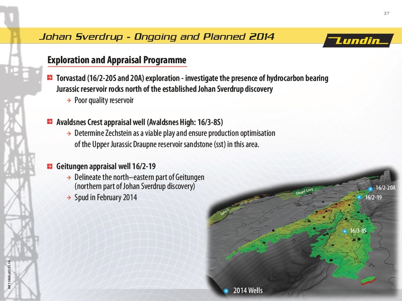 FINANCIAL PRESENTATION – Lundin Petroleum – slide 37