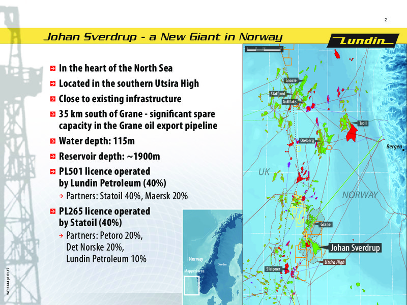 INVESTOR PRESENTATION – Lundin Petroleum – slide 2